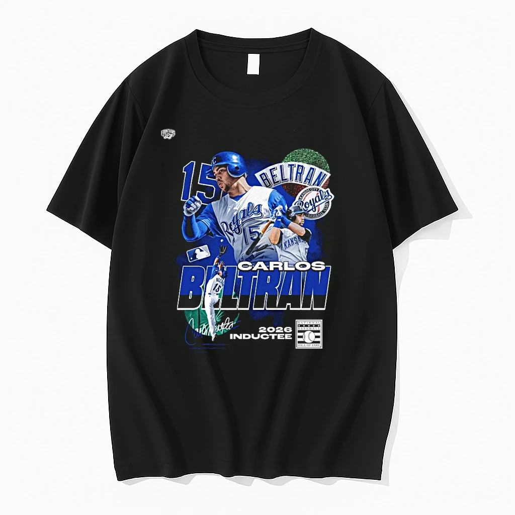 Carlos Beltran Kansas City Royals National Baseball Hall Of Fame 2026 Inductee Signature Shirts