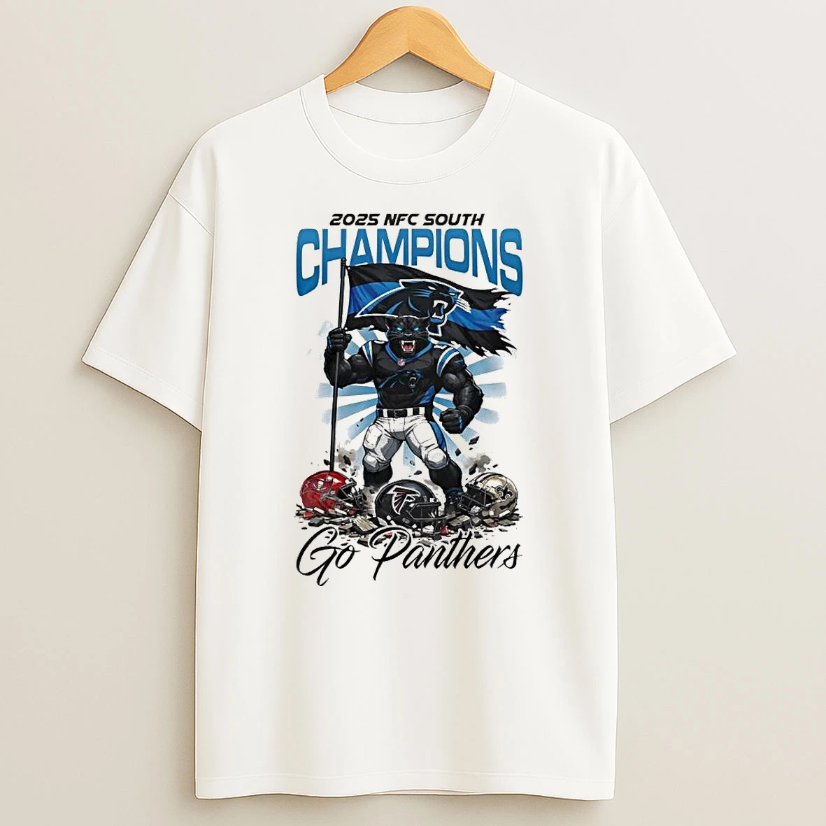 Carolina Panthers Nfl Nfc South Champions Super Bowl Mascot Go Panthers 2026 Shirts