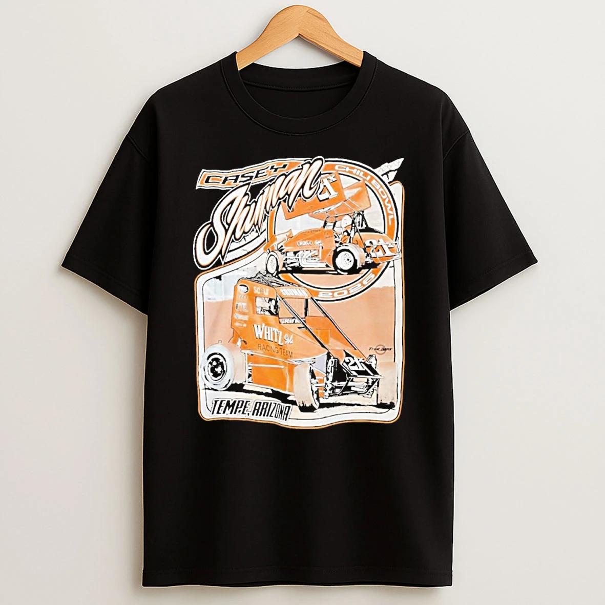 Casey Shuman Chili Bowl Whitz Racing Team 2026 Tempe Arizona Shirts
