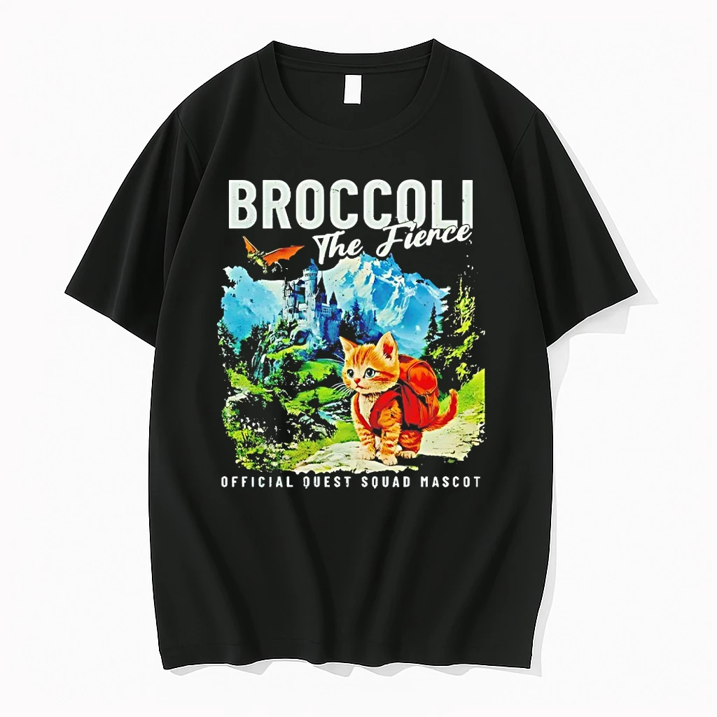 Cat Broccoli The Fierce Quest Squad Mascot Shirts