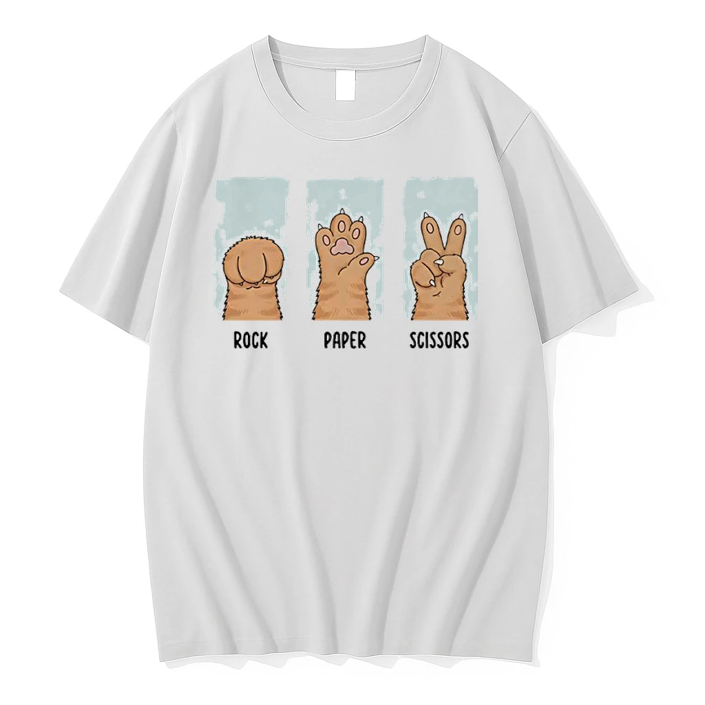 Cat Paw Rock Paper Scissors Funny Shirts