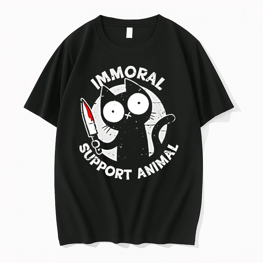 Cat Immoral Support Animal Shirts