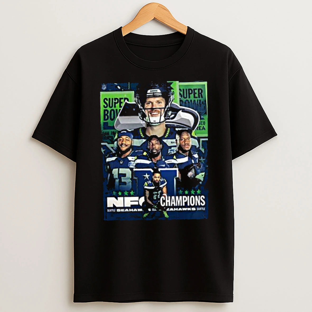 Celebrate Seattle Seahawks 2025 2026 Nfc Champions Back In The Super Bowl For The First Time In 11 Years Shirts