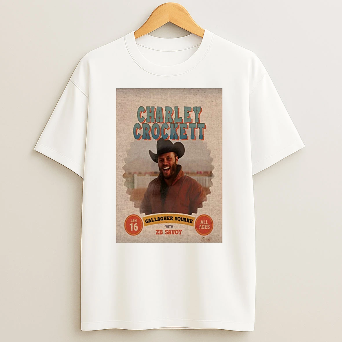 Charley Crockett Jan 16 2026 Petco Park In San Diego Ca Shirts
