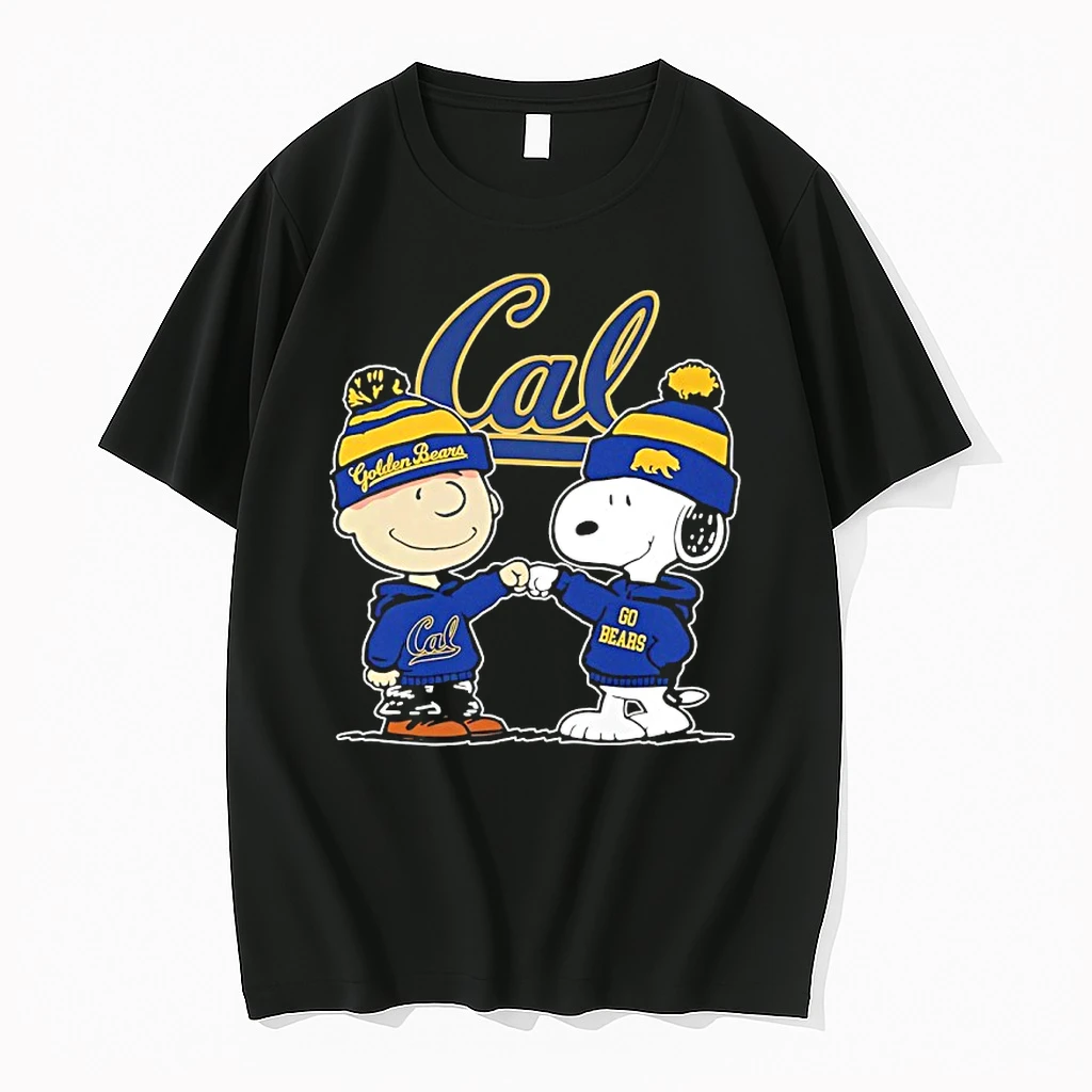 Charlie Brown Fist Bump Snoopy X Golden Bears Cal Shirts
