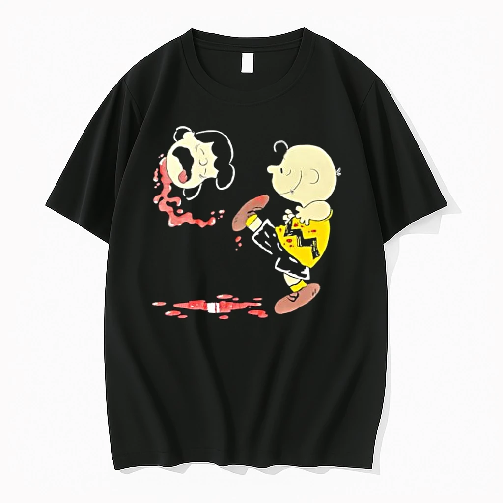 Charlie Brown Kick Away Lucy Cartoon Shirts