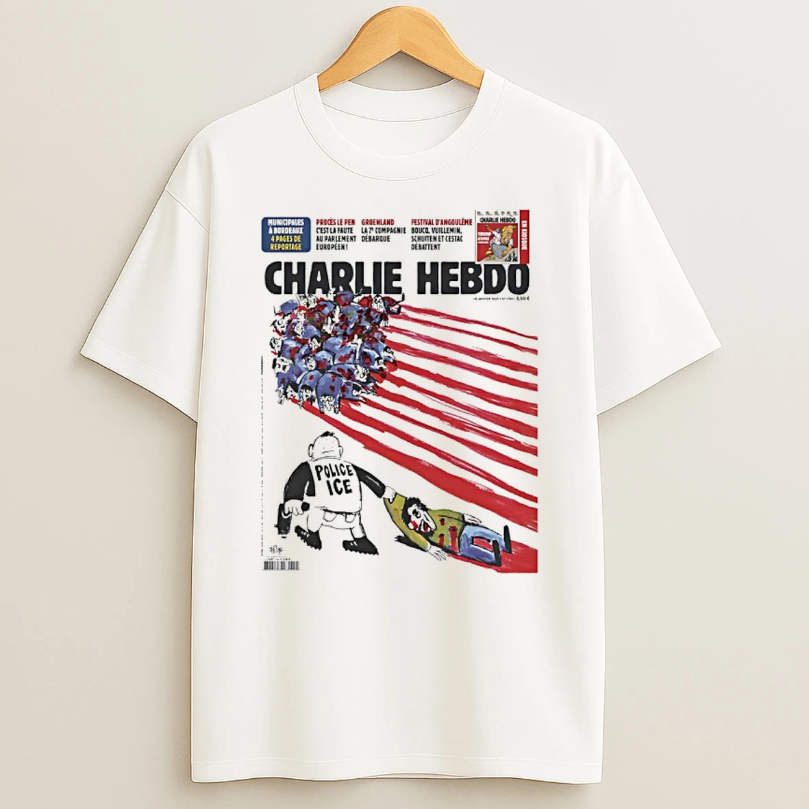Charlie Hebdo Police Ice Shirts