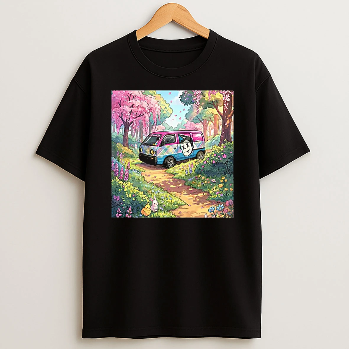 Cherry Blossom Manga Anime Kei Van Truck Team Human Drifting Shirts