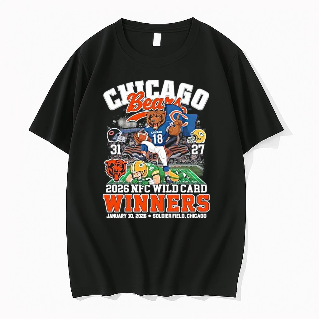 Chicago Bears Beat Packers 2026 Nfc Wild Card Winners Shirts