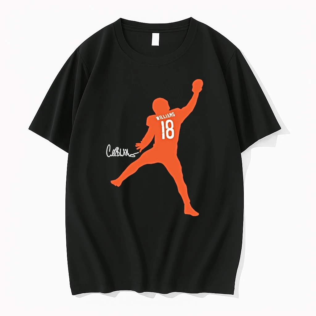 Chicago Bears Caleb Williams Iceman Silhouette Signature Shirts
