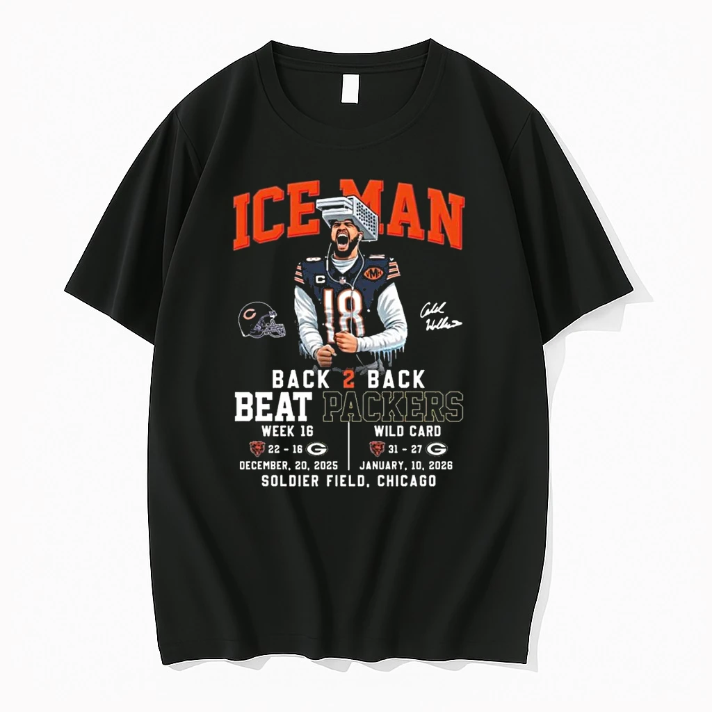 Chicago Bears Ice Man Back 2 Back Beat Packers Shirts