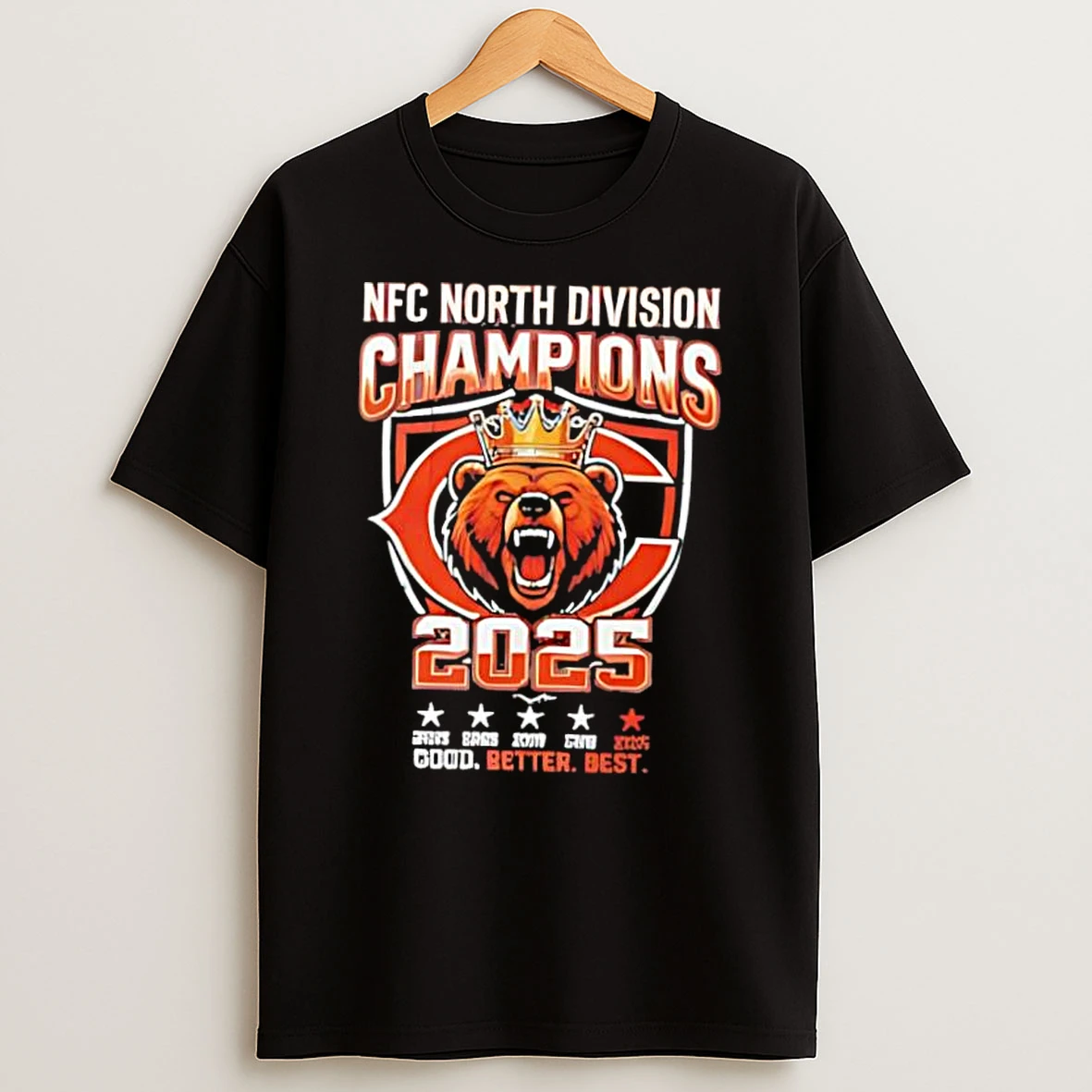 Chicago Bears Macos King Nfc North Division Champions 2025 Shirts