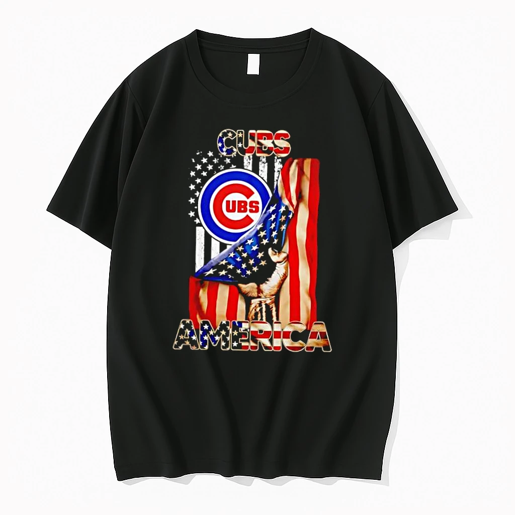 Chicago Cubs Usa Flag Independence Day Shirts