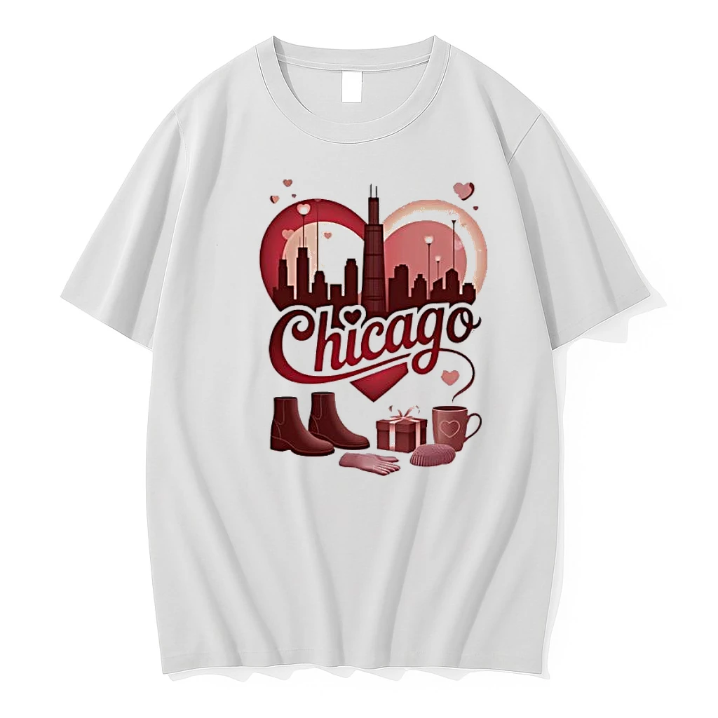 Chicago Valentine Love The Windy City Shirts