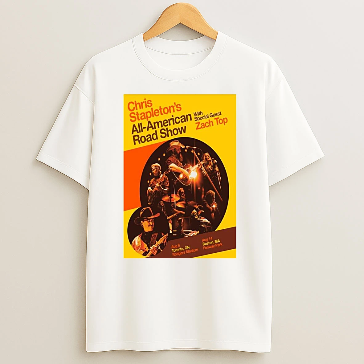 Chris Stapletons All American Road Show With Special Guest Zach Top Tour Aug 2026 Shirts