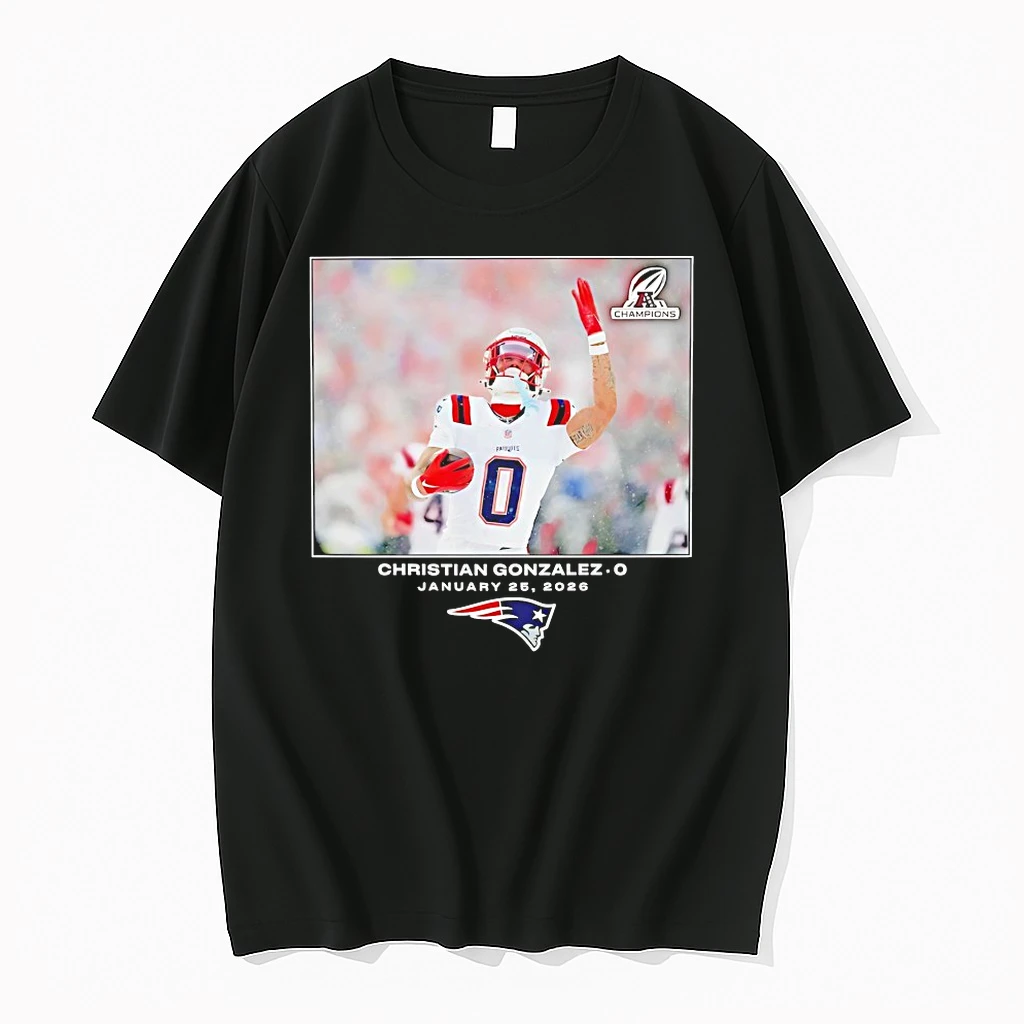 Christian Gonzalez New England Patriots Nfl Flash Features Shirts