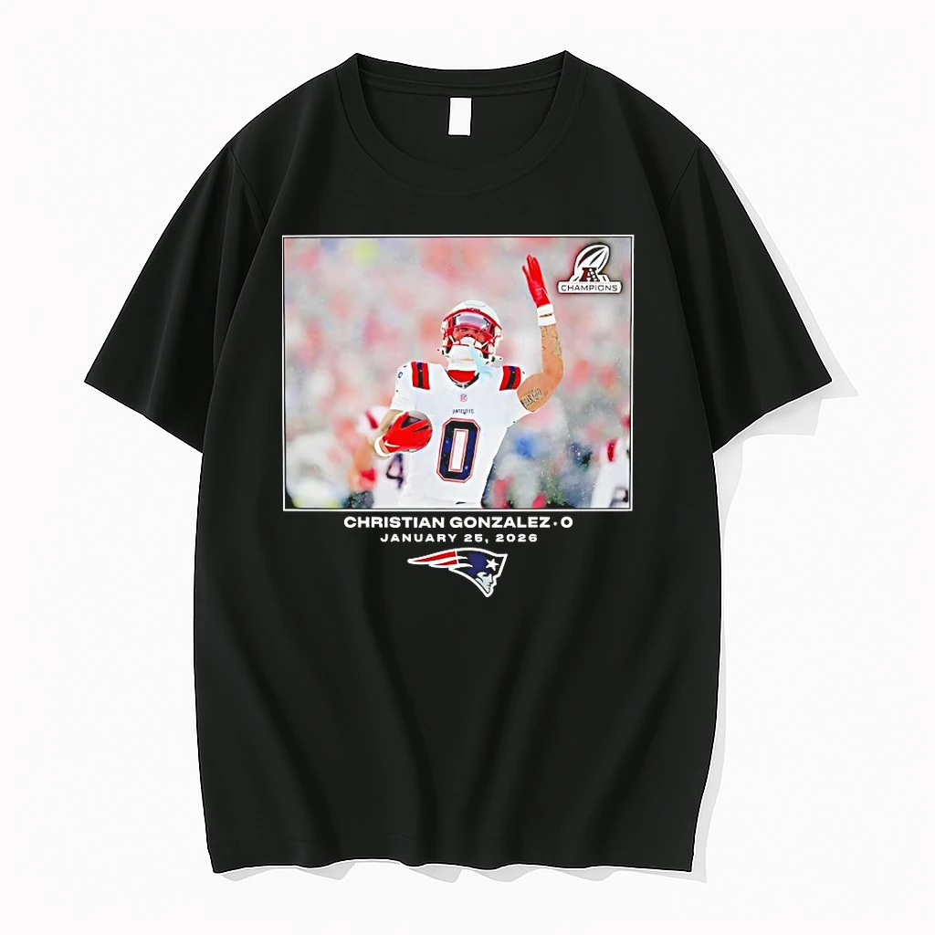 Christian Gonzalez New England Patriots Nfl Flash Features Week 21 Shirts