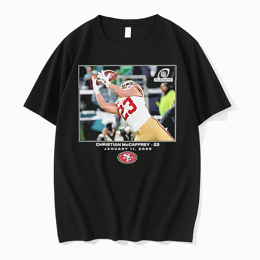 Christian Mccaffrey Nfl Flash Features Moment San Francisco 49ers Shirts
