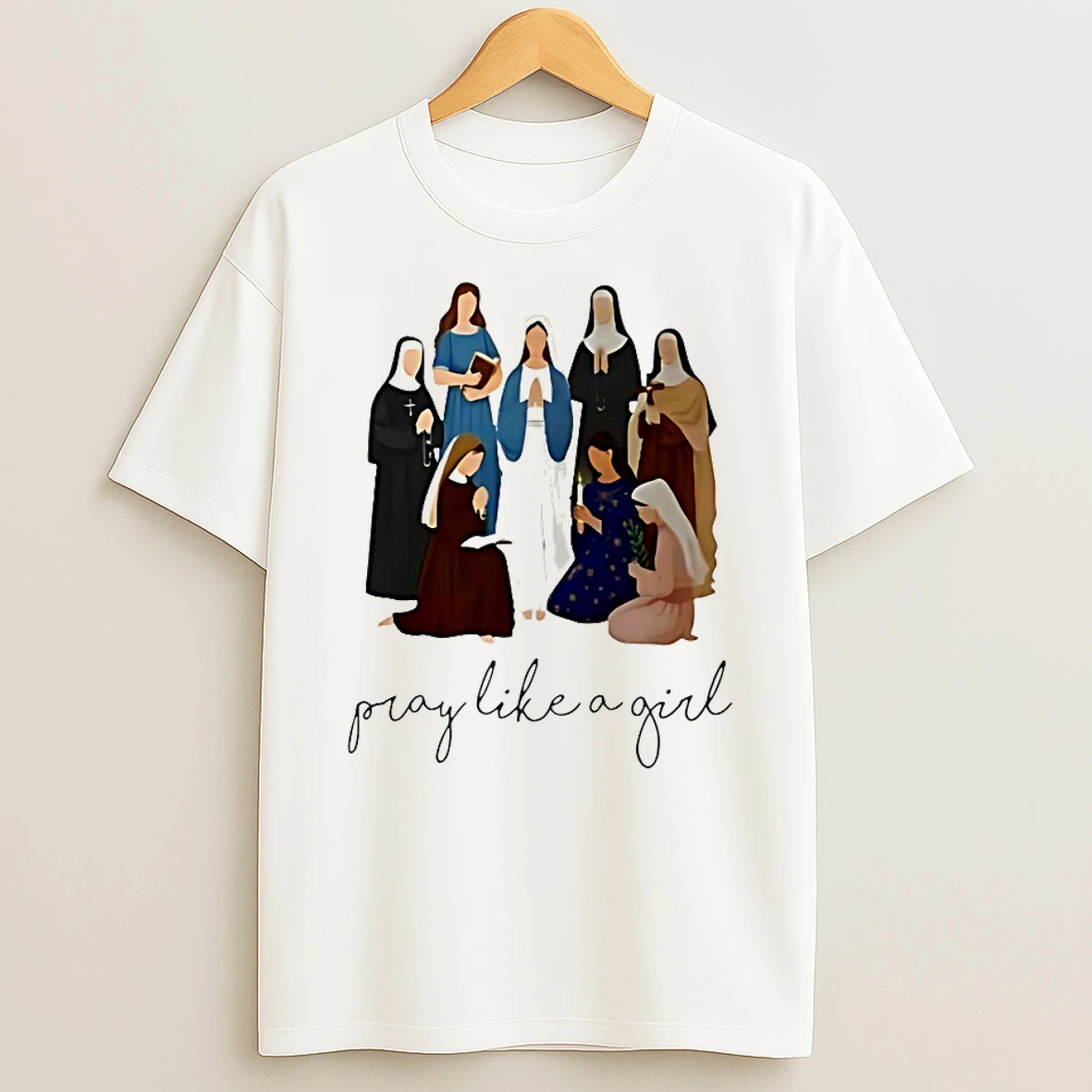 Christian Pray Like A Girl Shirts