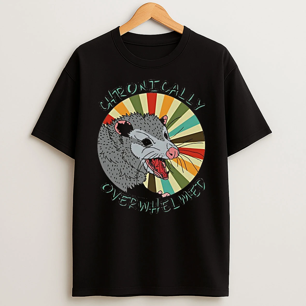 Chronically Overwhelmed Possum Vintage Shirts