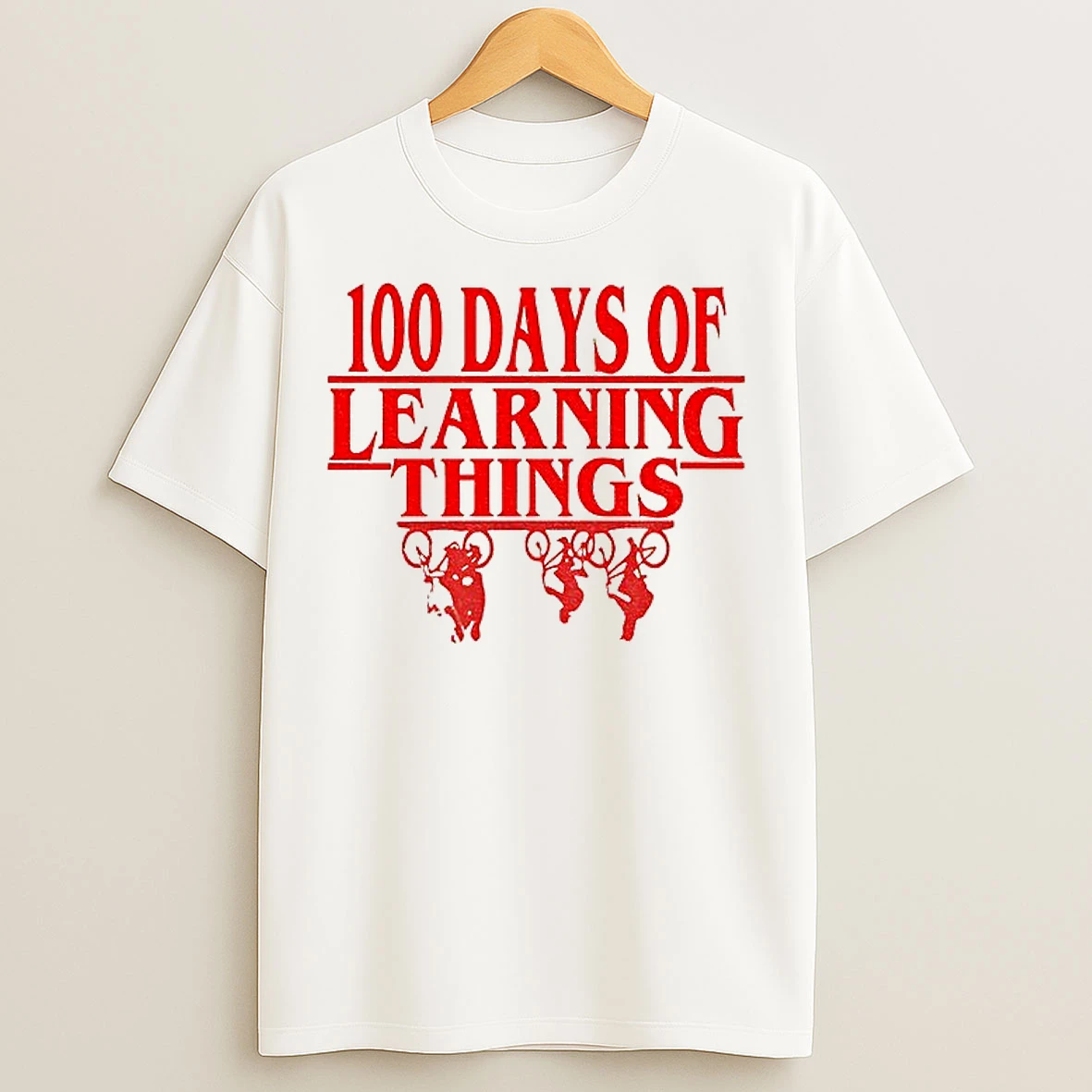 Classic 100 Days Of Learning Things Stranger Things Movie T Shirts