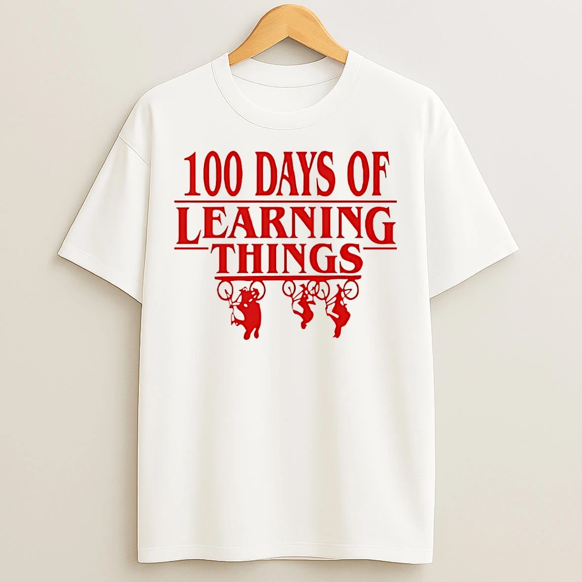 Classic 100 Days Of Learning Things Stranger Things T Shirts