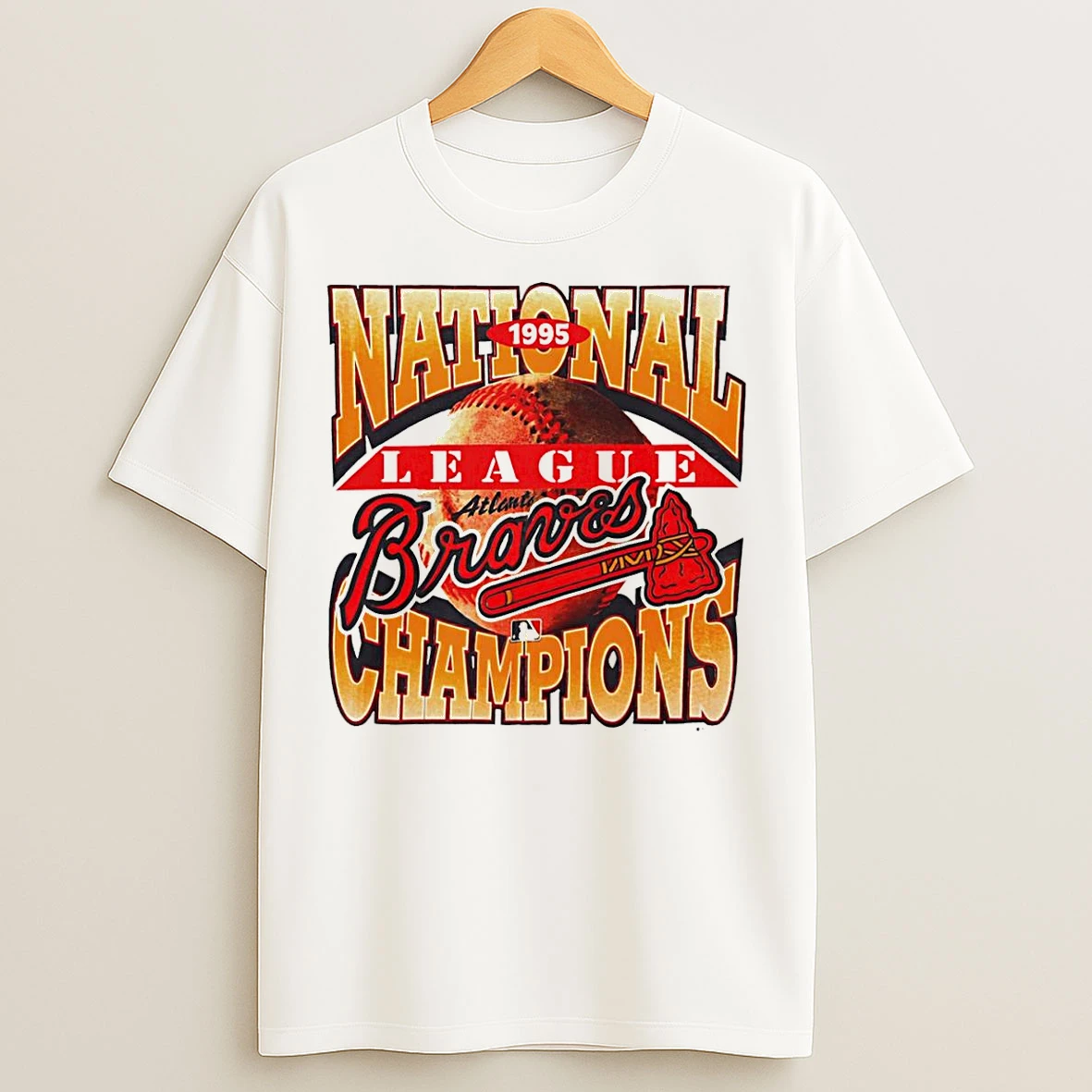 Classic 1995 National League Champions Atlanta Braves T Shirts