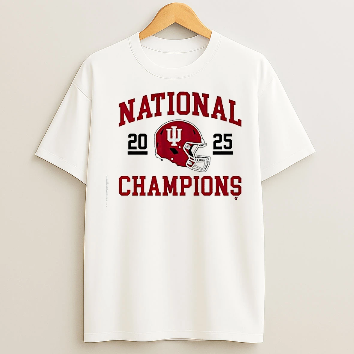 Classic 2025 Cfp National Champions Indiana Football Helmet T Shirts
