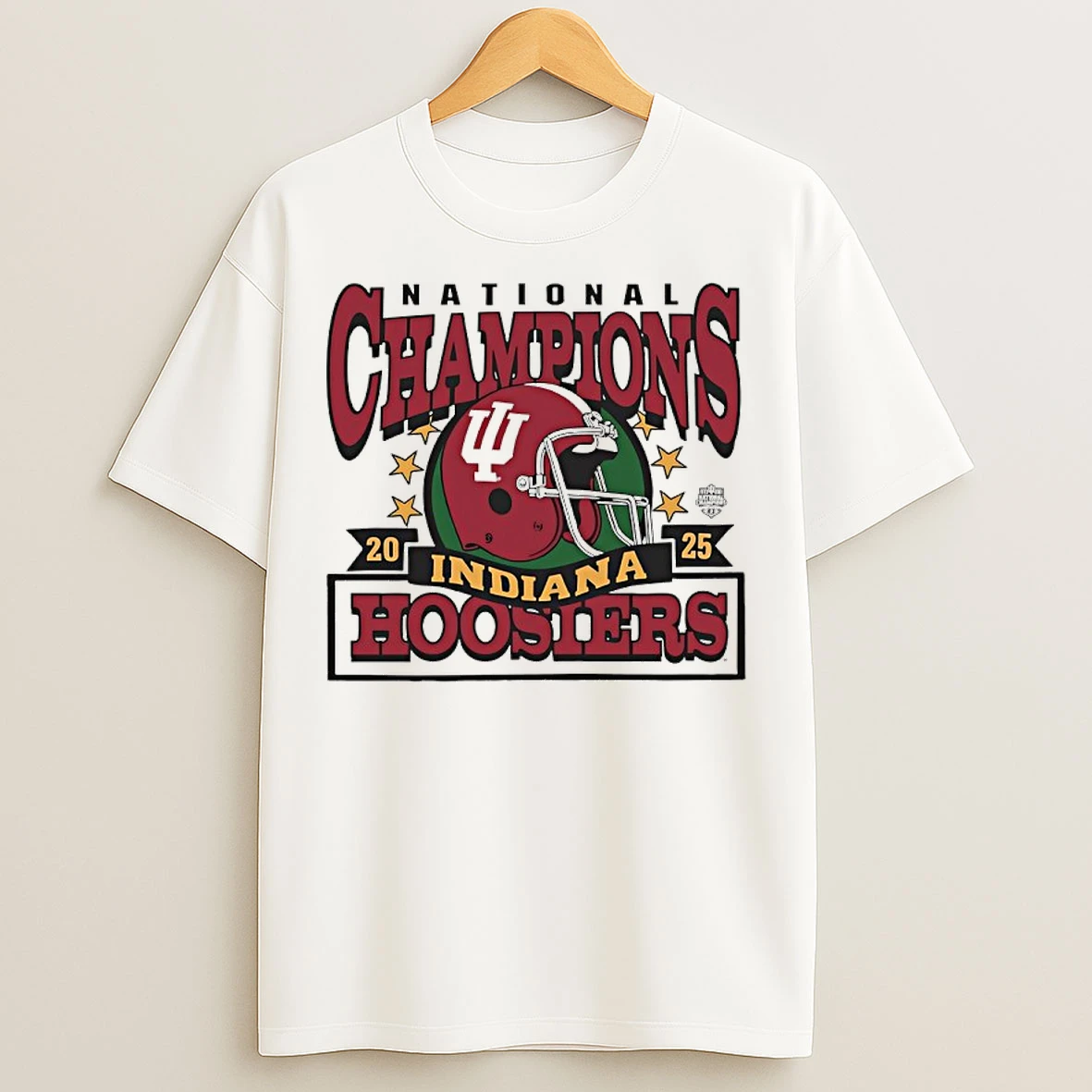 Classic 2025 National Champions Indiana Hoosiers College Football Playoff Helmet T Shirts
