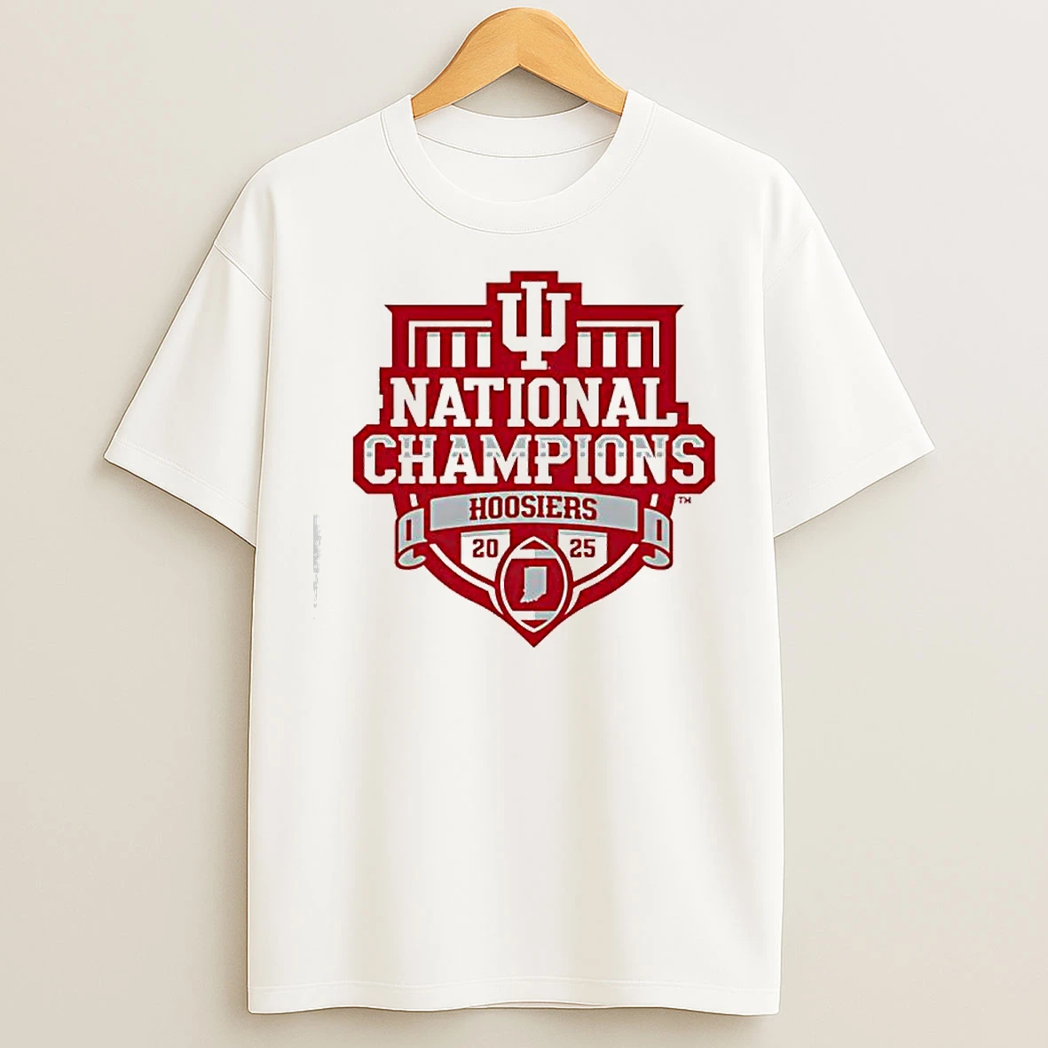 Classic 2025national Champions Logo Indiana Hoosiers Football T Shirts
