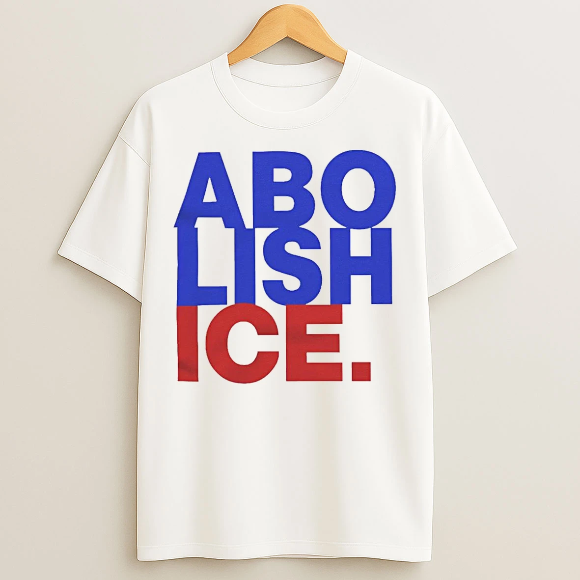Classic Abolish Ice Text T Shirts