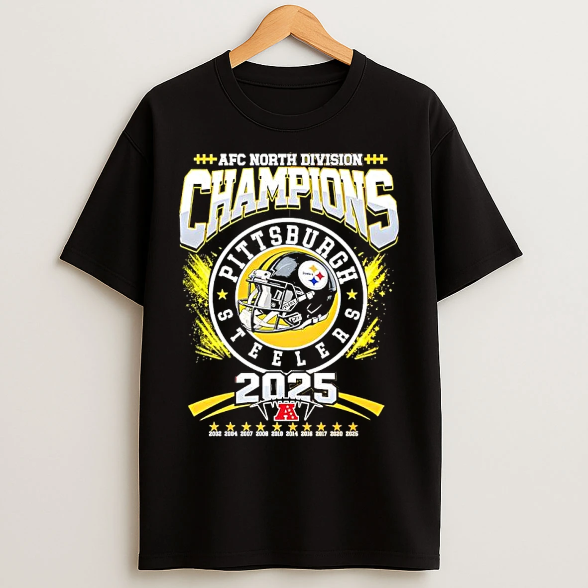 Classic Afc North Division Champions X Pittsburgh Steelers Graphic T Shirts