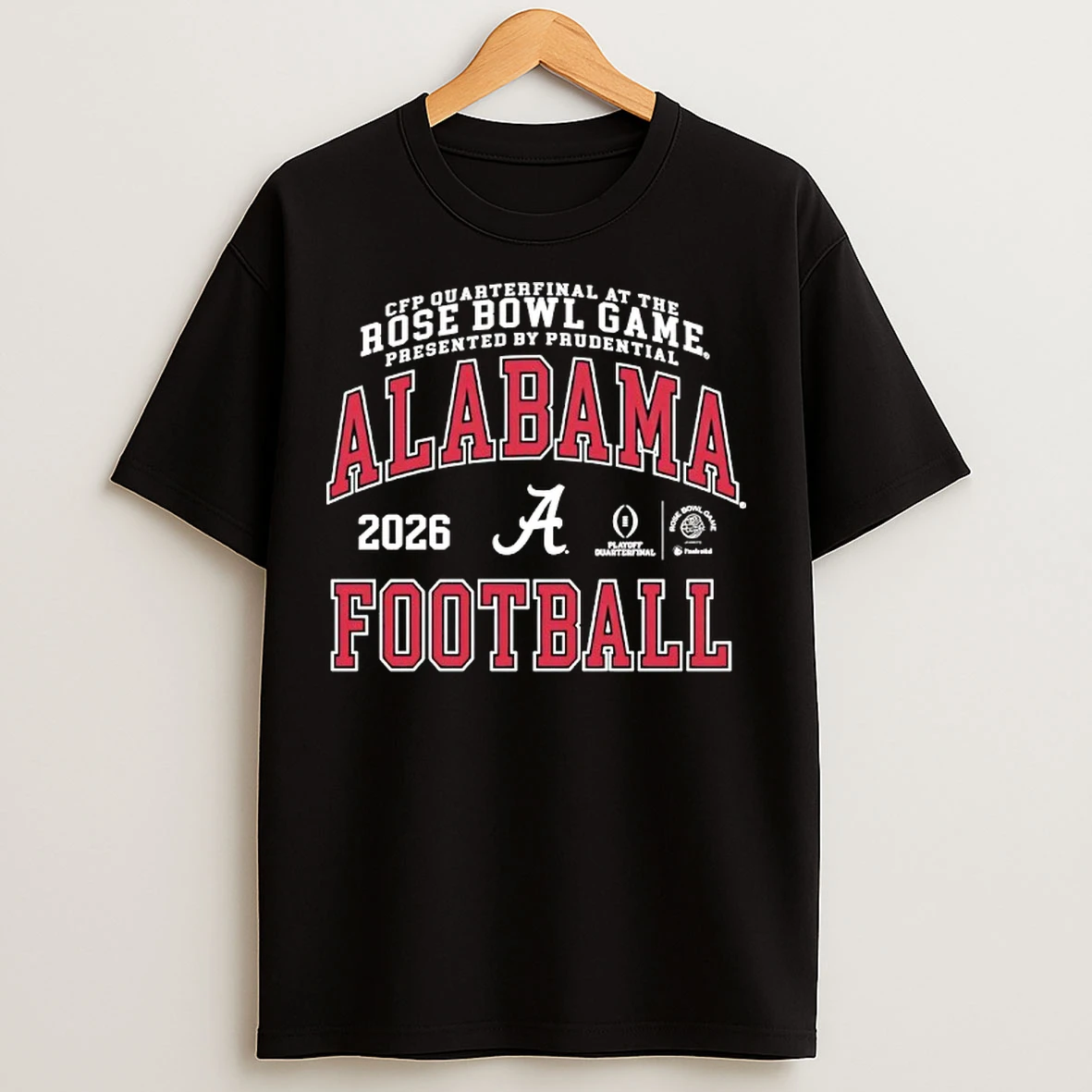 Classic Alabama Crimson Tide Cfp Quarterfinal At The Rose Bowl Game Presented By Prudential 2026 T Shirts