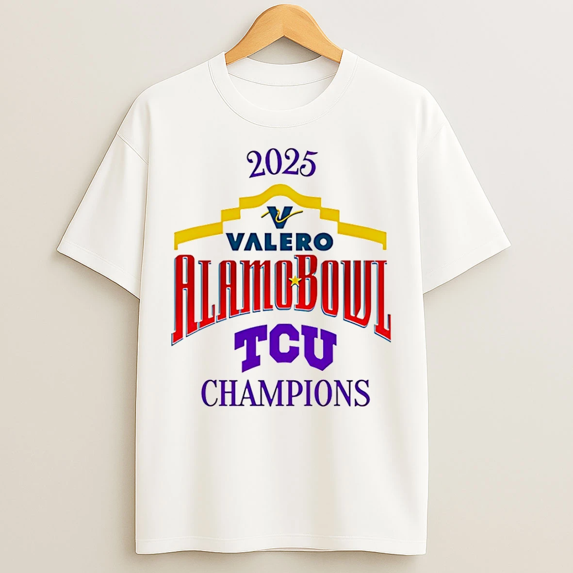 Classic Alamo Bowl Champions 2025 Tcu Football T Shirts