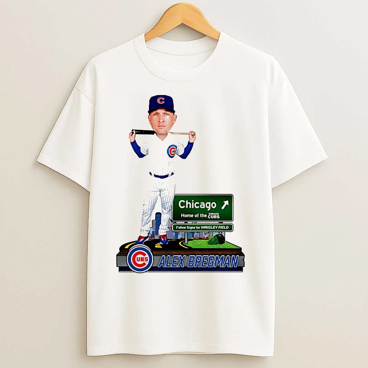 Classic Alex Bregman Chicago Cubs Next Stop Caricature T Shirts