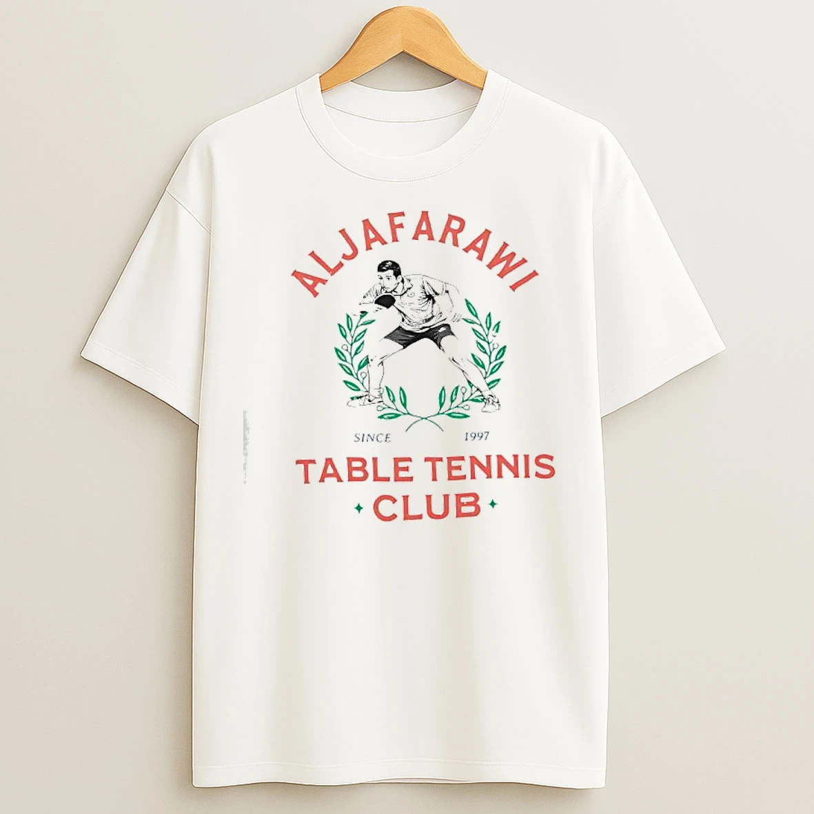 Classic Aljafarawi Table Tennis Club Since 1997 Graphic T Shirts