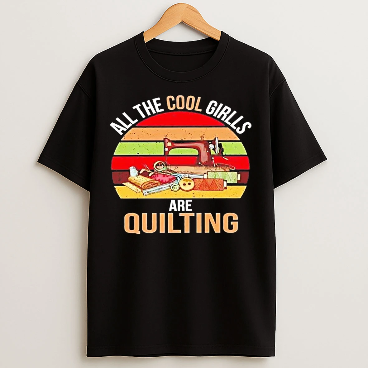 Classic All The Cool Girls Are Quilting Vintage T Shirts