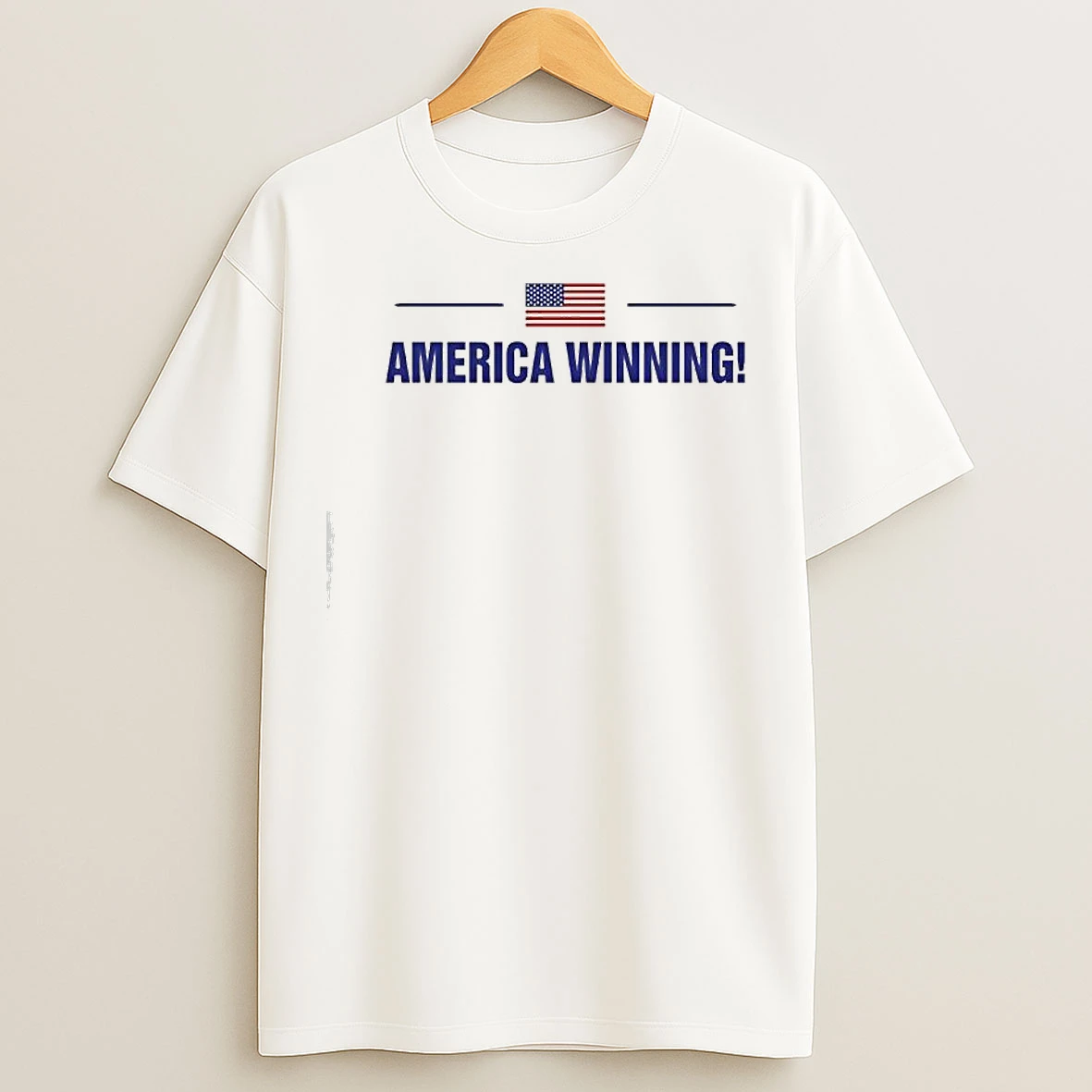 Classic America Winning Flag Graphic T Shirts