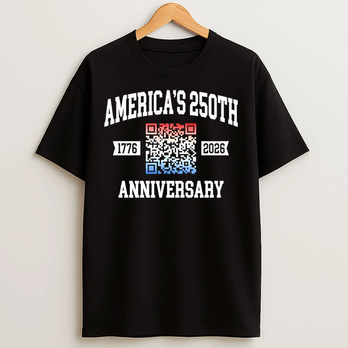 Classic Americas 250th Anniversary Qr Code T Shirts