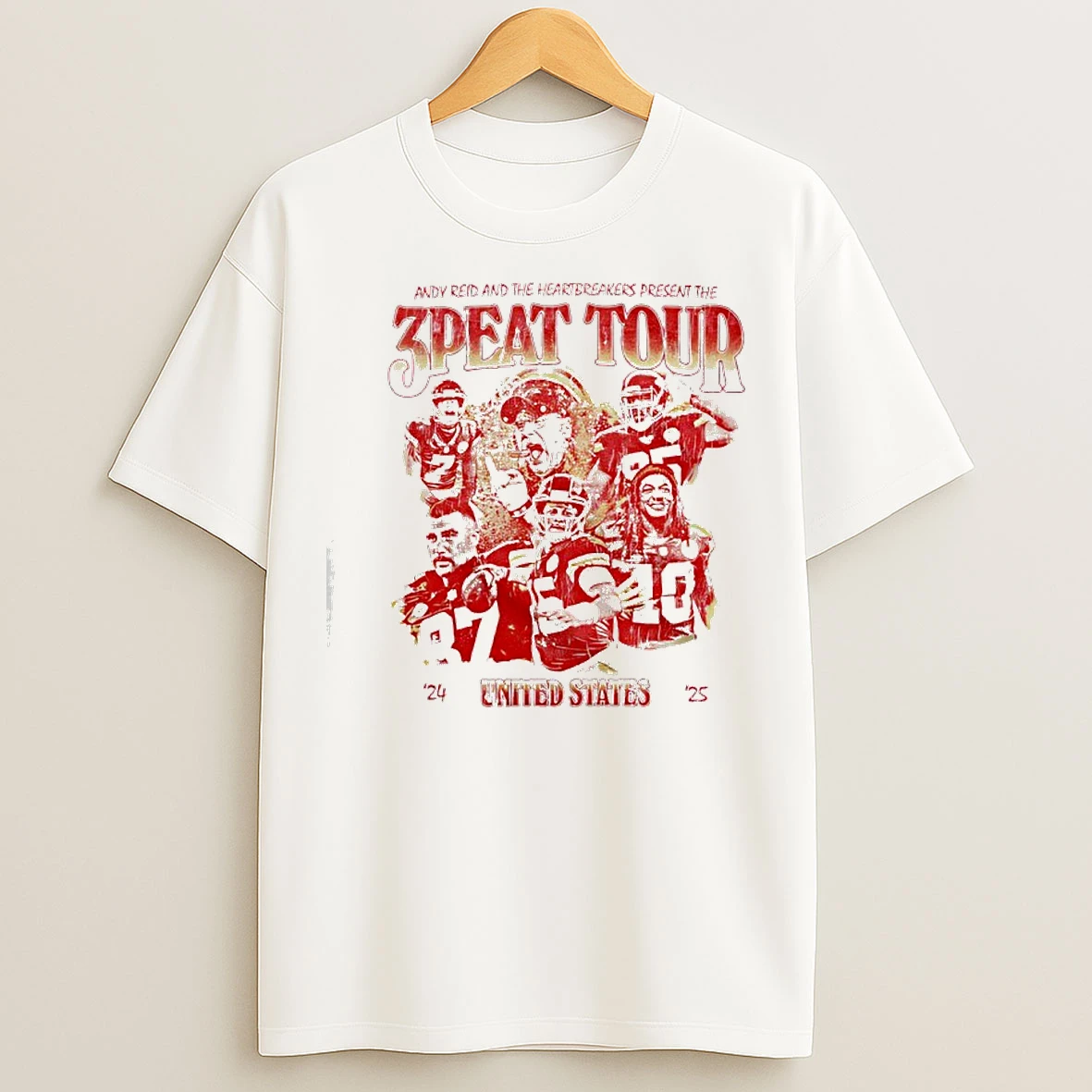 Classic Andy Ried And The Heartbreakers Present The 3peat Tour T Shirts