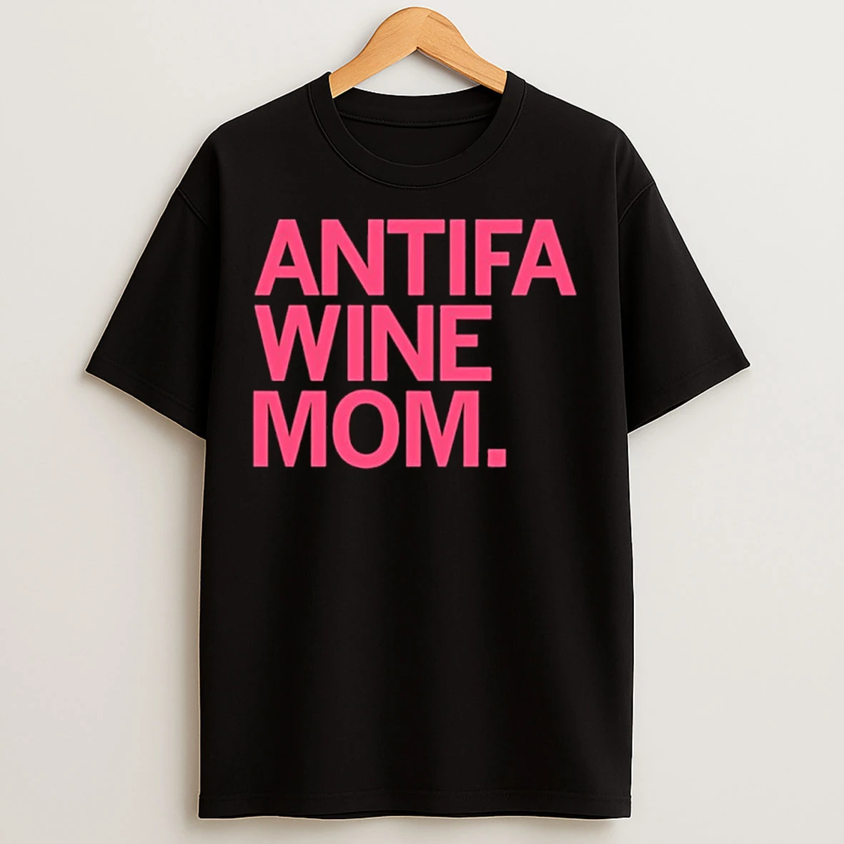 Classic Antifa Wine Mom T Shirts