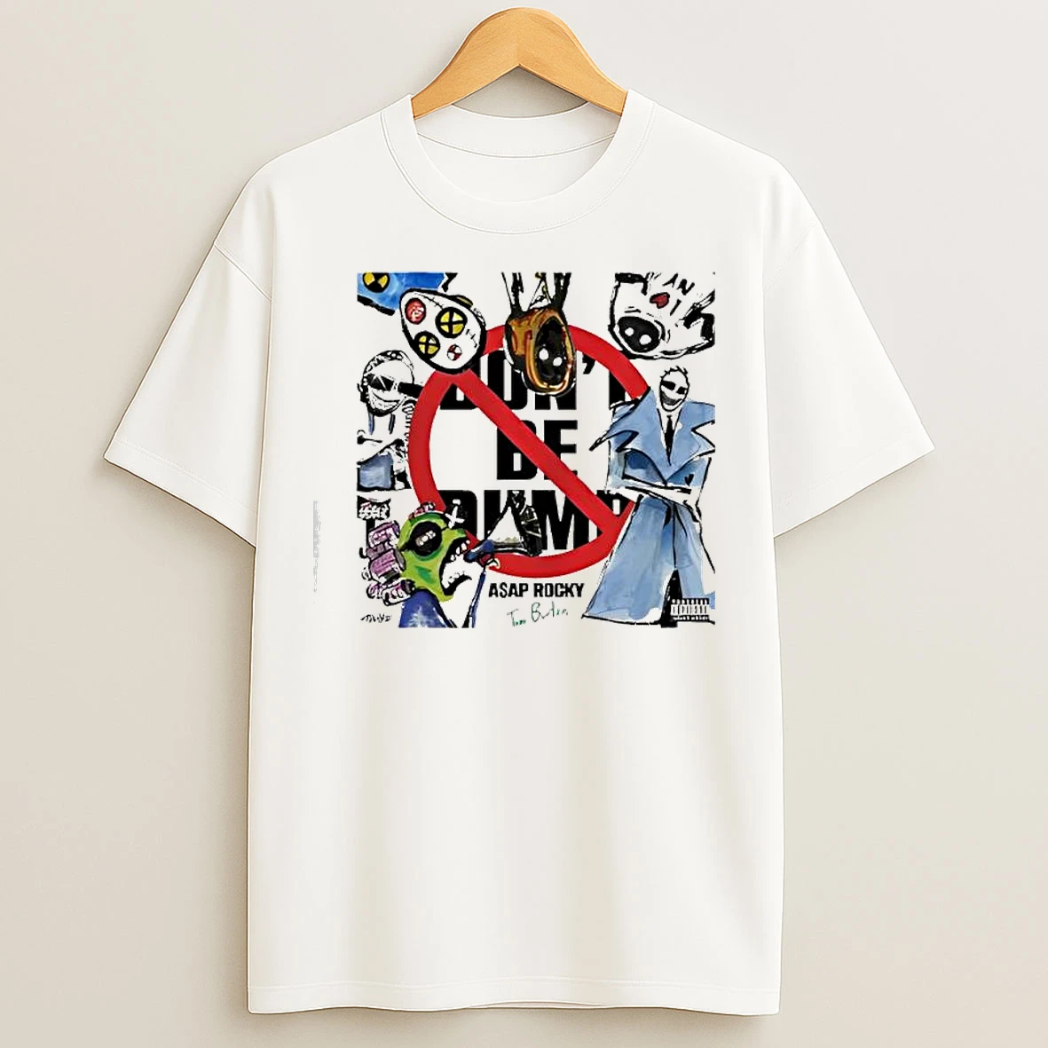Classic Asap Rocky Dont Be Dumb Album Cover T Shirts