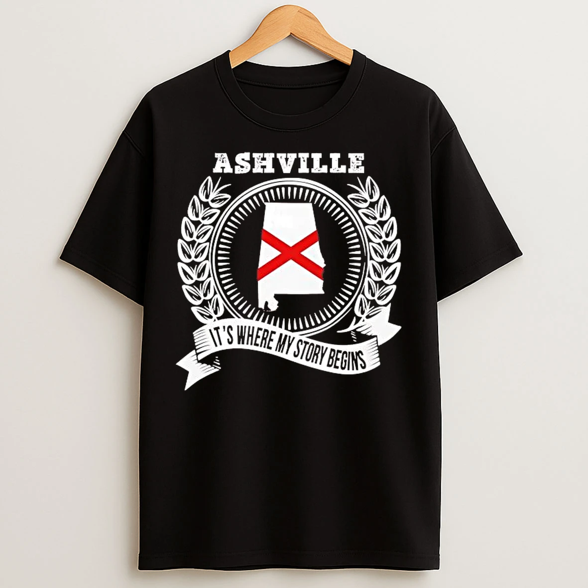 Classic Ashville Its Where My Story Begins T Shirts