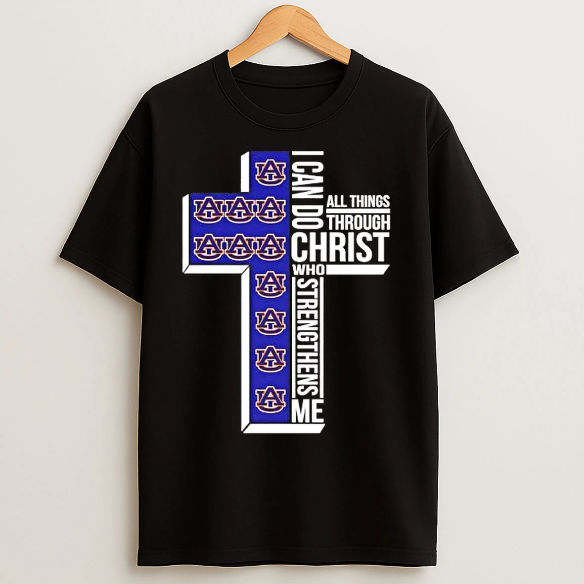 Classic Auburn Tigers I Can Do All Things Through Christ T Shirts