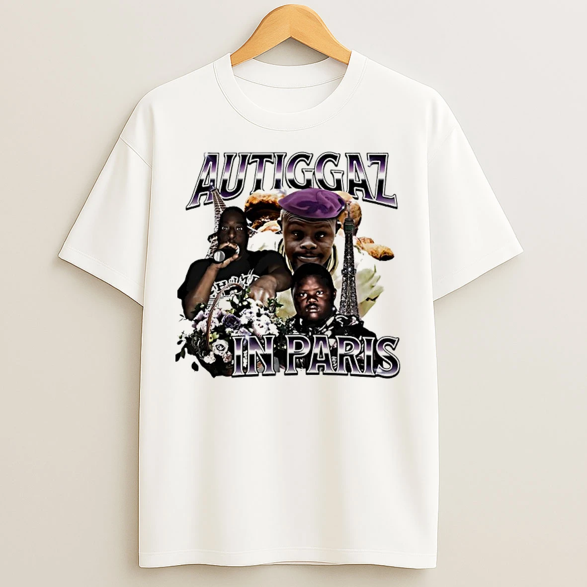 Classic Autiggaz In Paris 90s Bootleg T Shirts