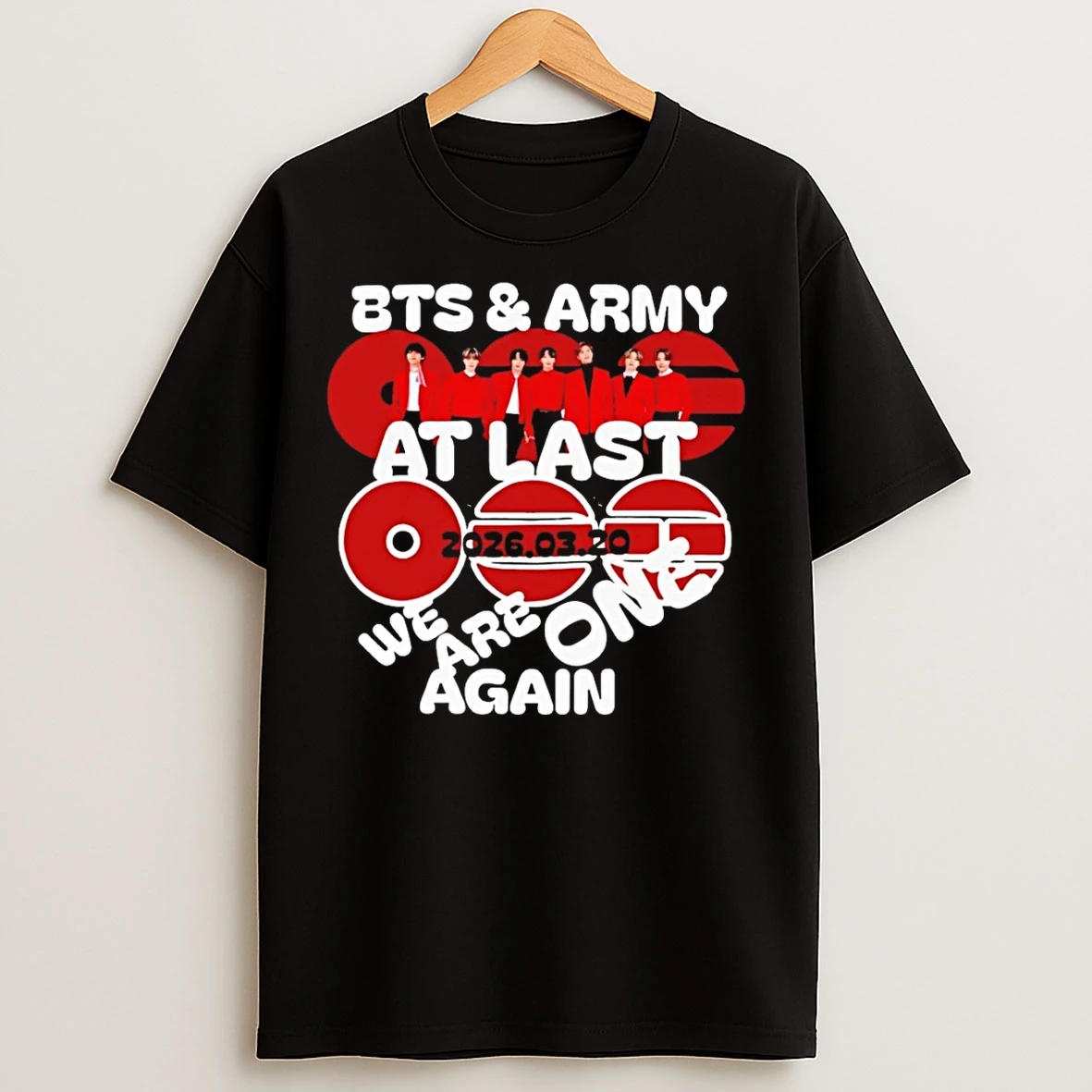 Classic Bts And Army At Last We Are One Again 2026 T Shirts