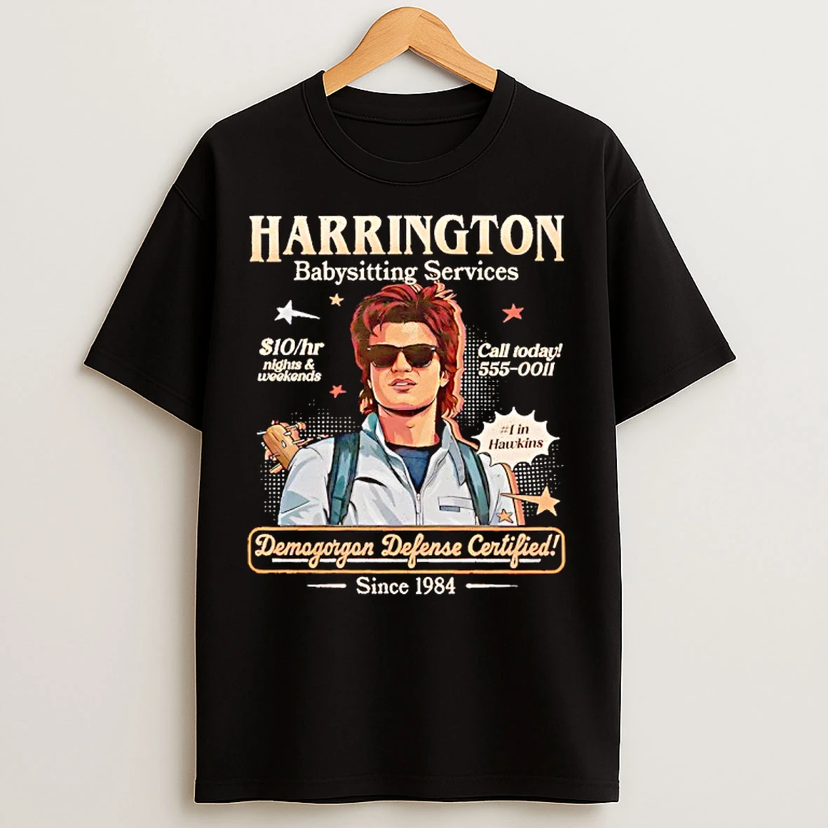 Classic Babysitting Services Dustin Stranger Things T Shirts