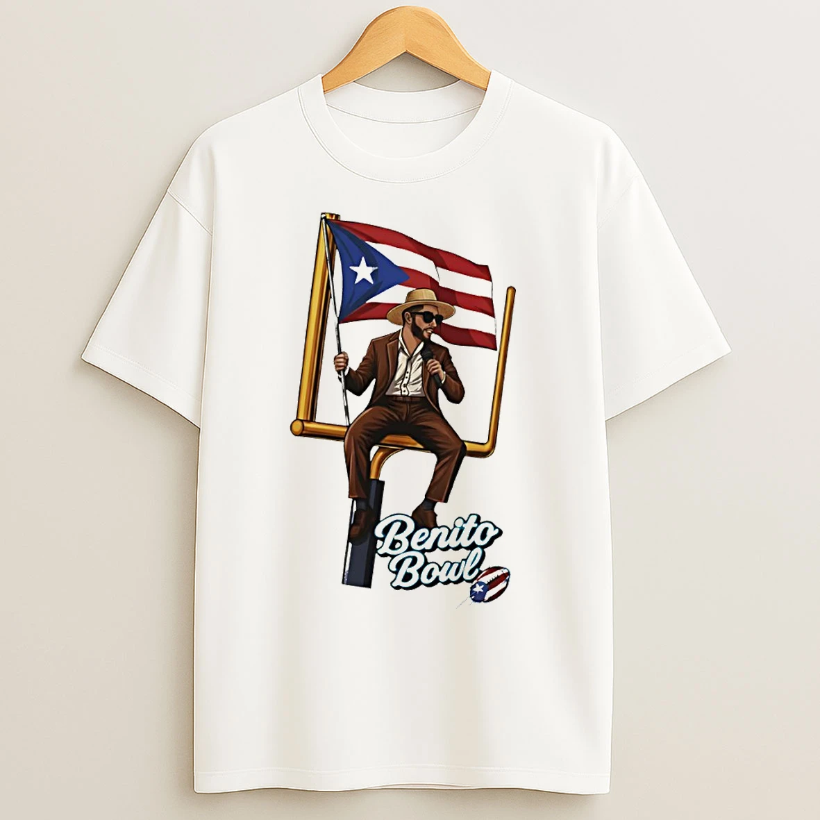 Classic Bad Bunny Benito Bowl Puerto Rican Football Halftime Show Flag T Shirts