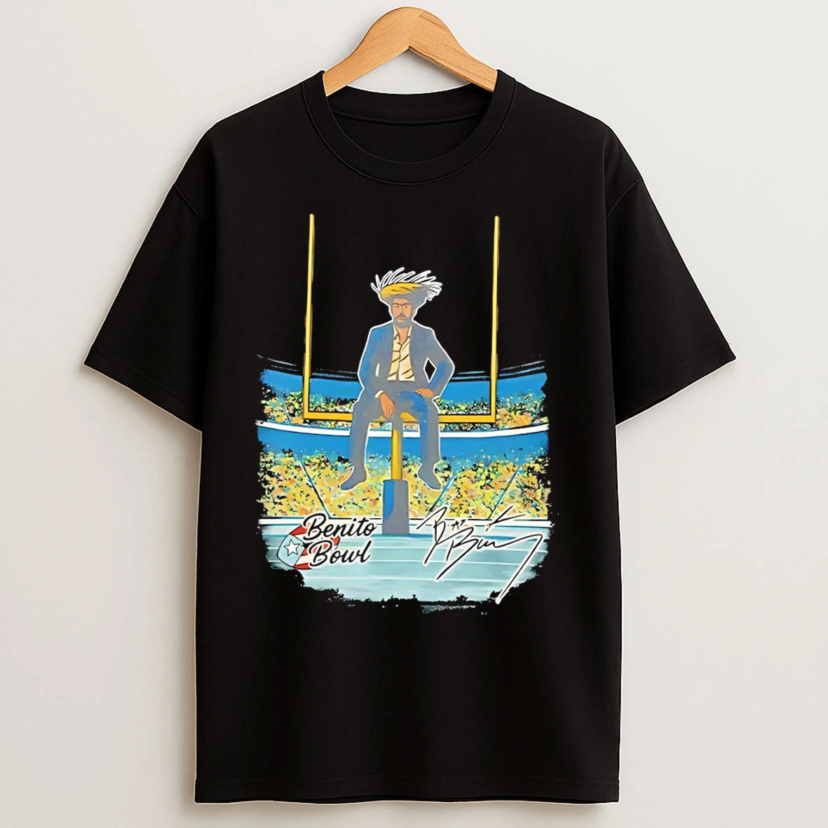Classic Bad Bunny Benito Bowl Puerto Rico Football Signature Vintage T Shirts