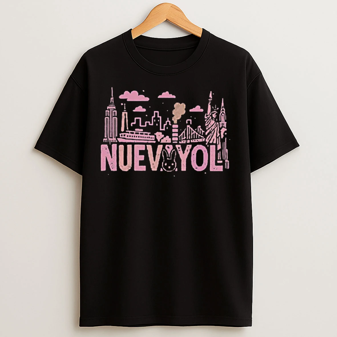 Classic Bad Bunny Nuevayol Graphic T Shirts